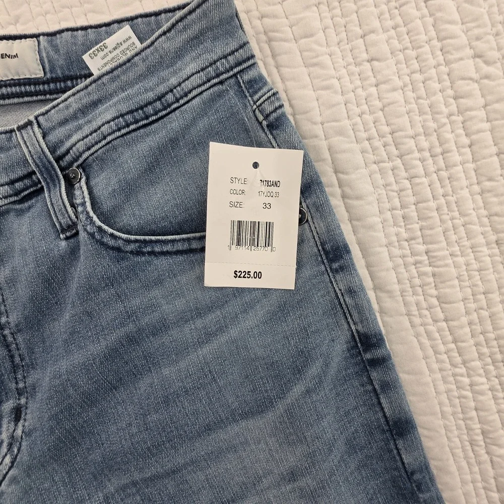 AG A Goldshmeid AG-ED Denim Tellis Modern Slim Men's 33x33 NWT Stretch NEW‎